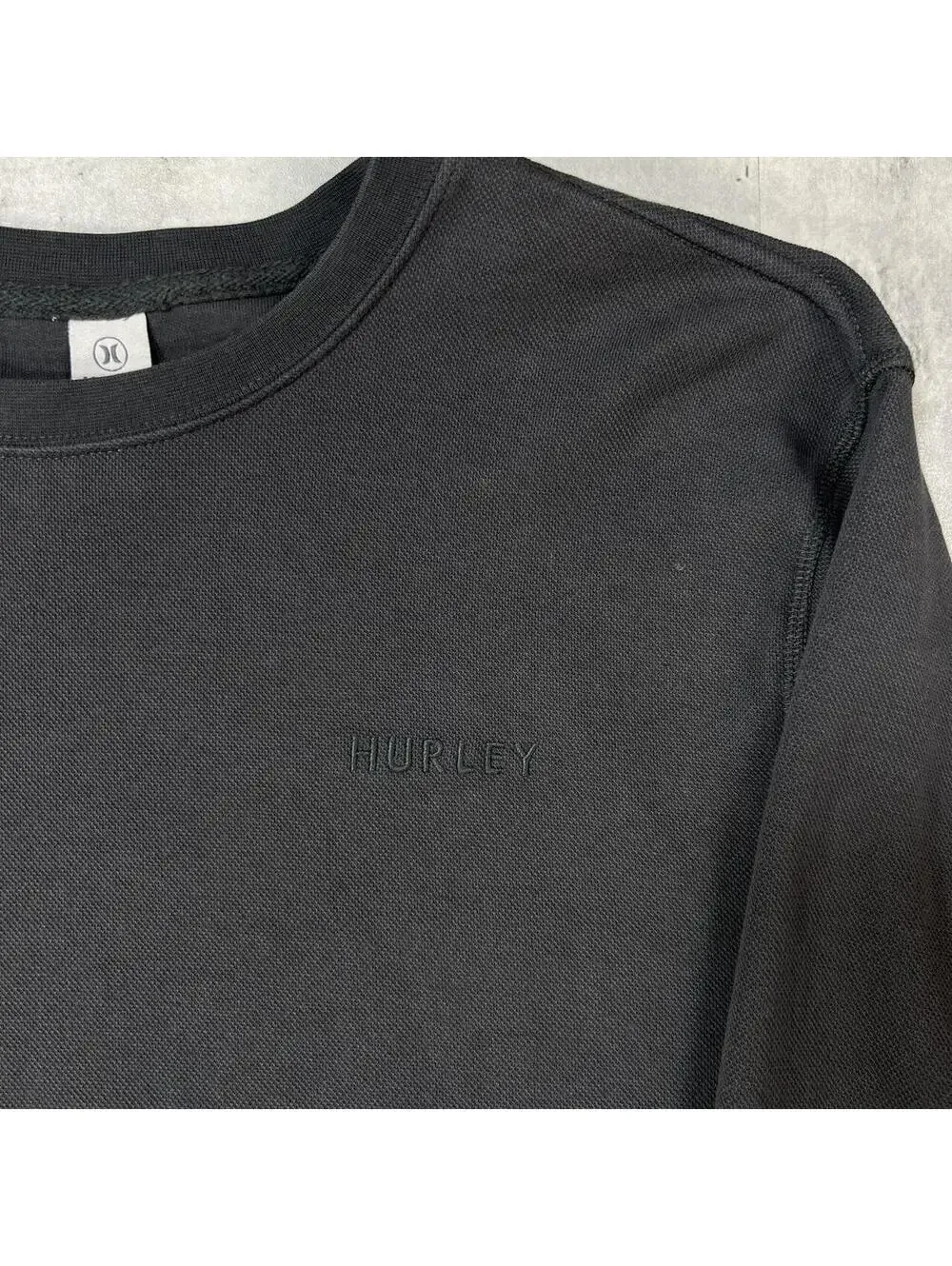 Y2K Gray Hurley Grunge Knit Sweater